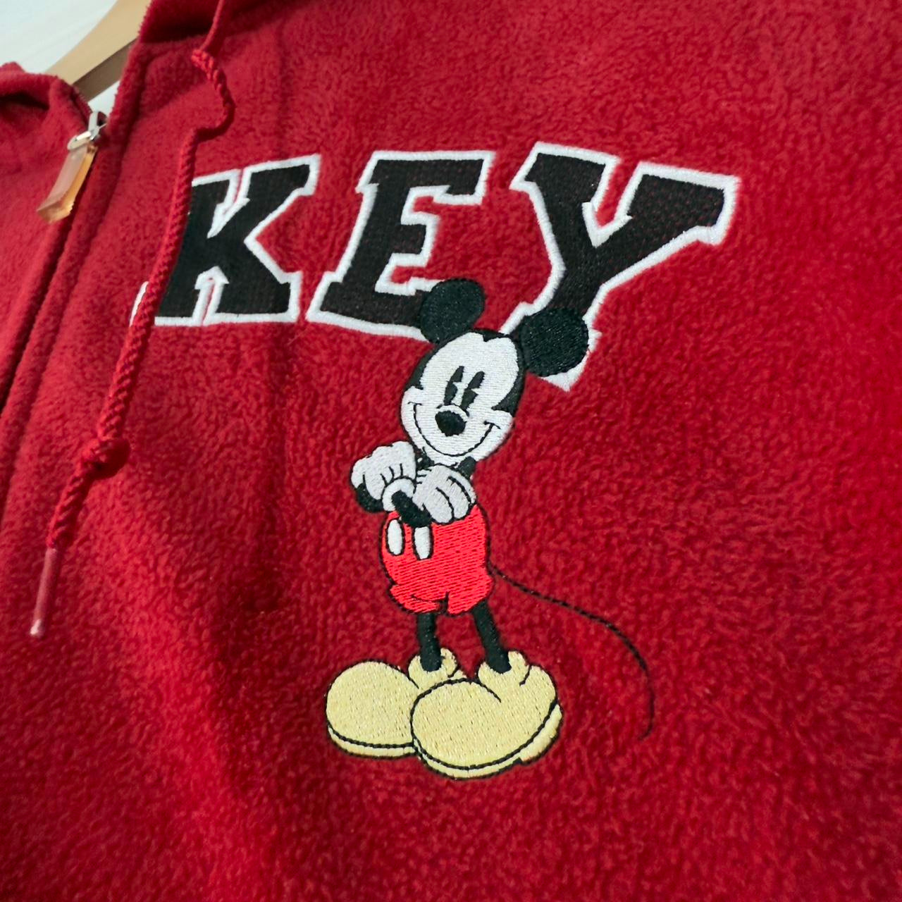 Mickey Mouse Spell Out Hoodie (L)