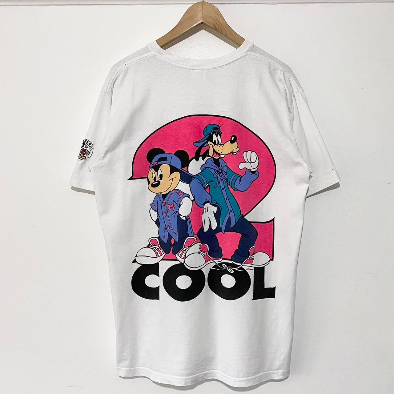 Vintage Mickey & Goofy Cool Distressed 90s T Shirt (M/L)