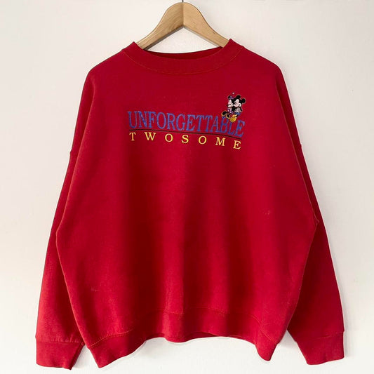 Vintage Disney Unforgettable Twosome Distressed 90s Sweatshirt (Boxy XL)