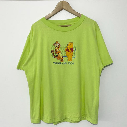 Vintage Tigger & Pooh Embroidered T Shirt (L)