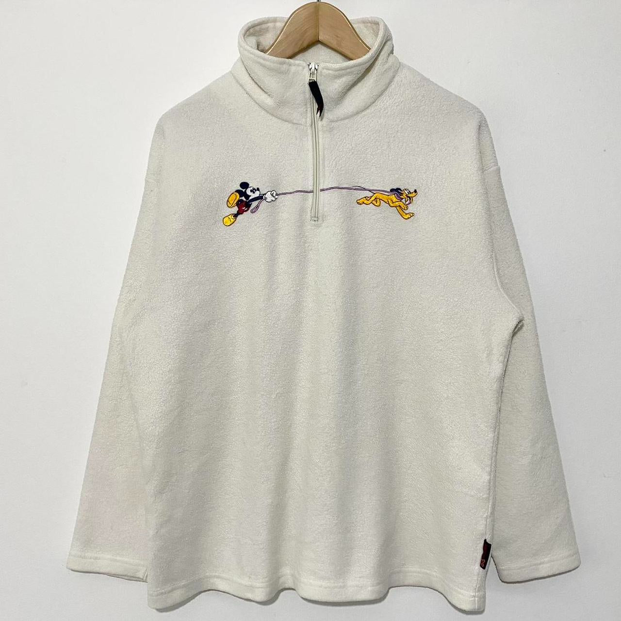 Vintage Mickey Walking Pluto Quarter Zip (M)