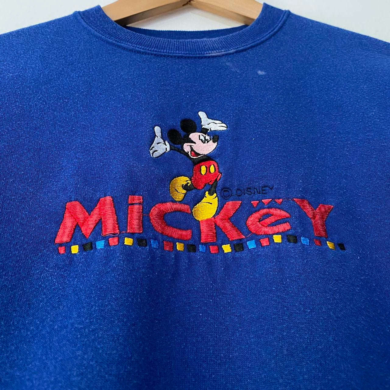 Vintage Embroidered Mickey 90s Sweatshirt (XS/S)