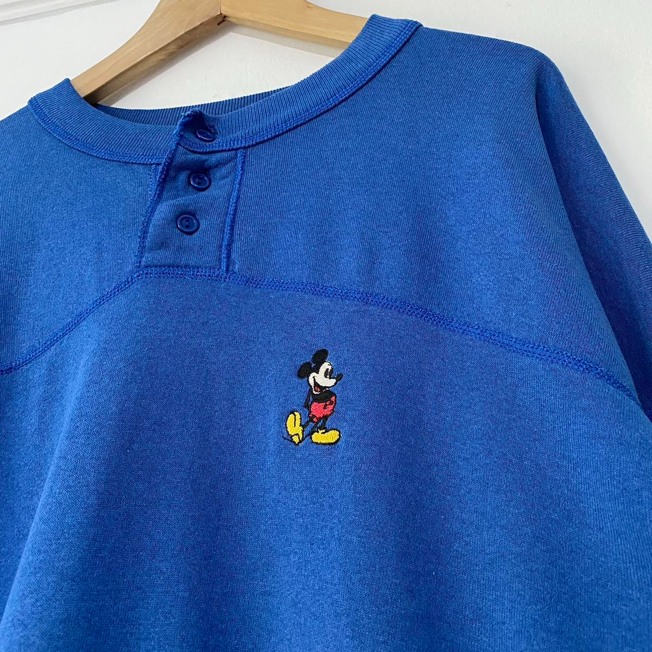 Vintage Disney 90s Henley Sweatshirt (XL)