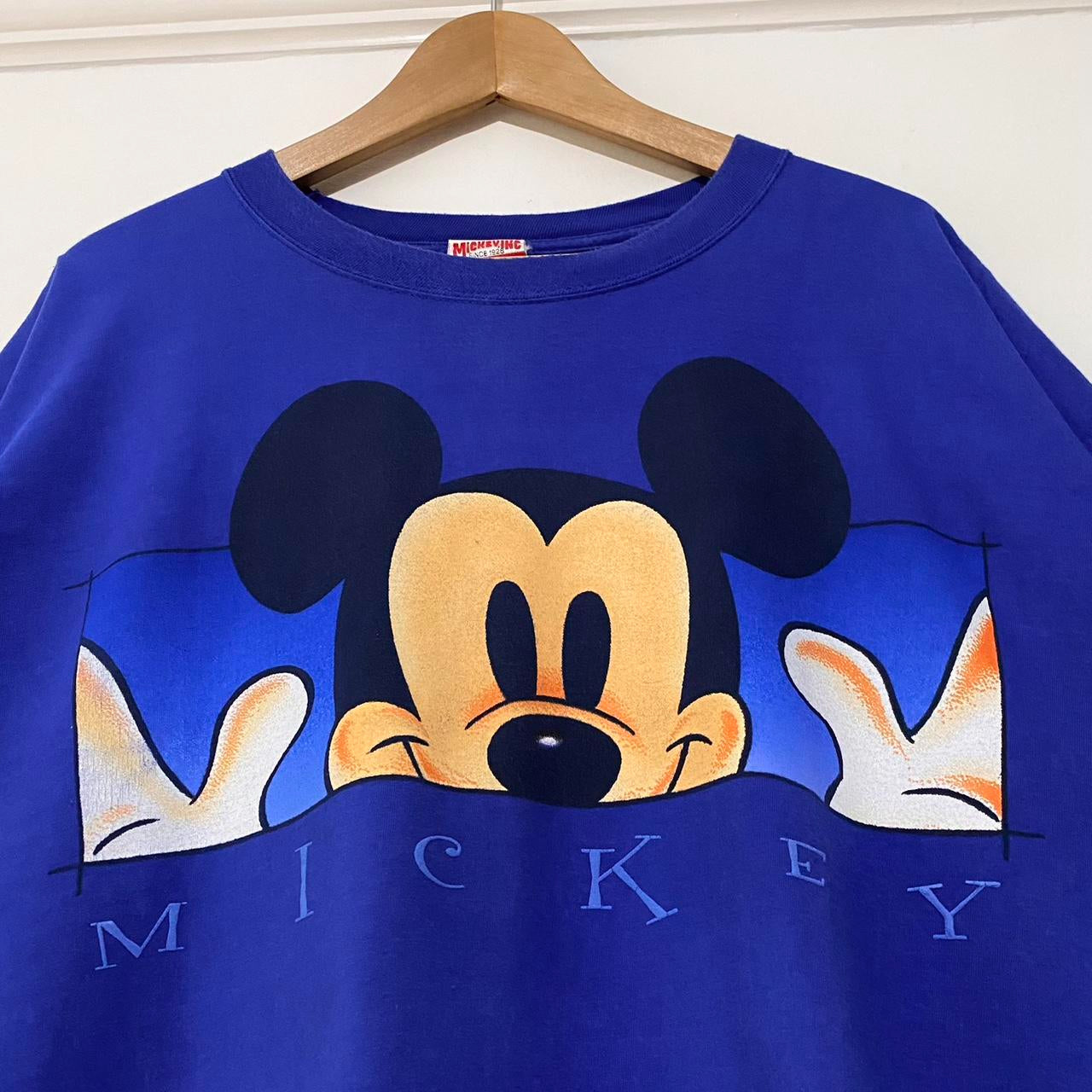 Vintage Mickey Face 90s T Shirt (XXL)