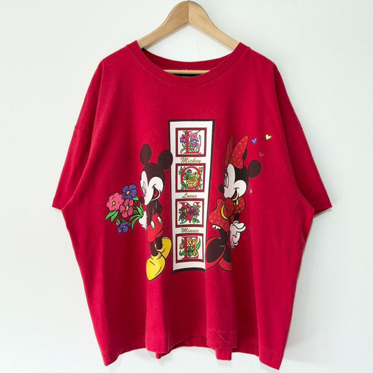 Vintage Minnie & Mickey Love 90s T Shirt (Boxy XXXL)