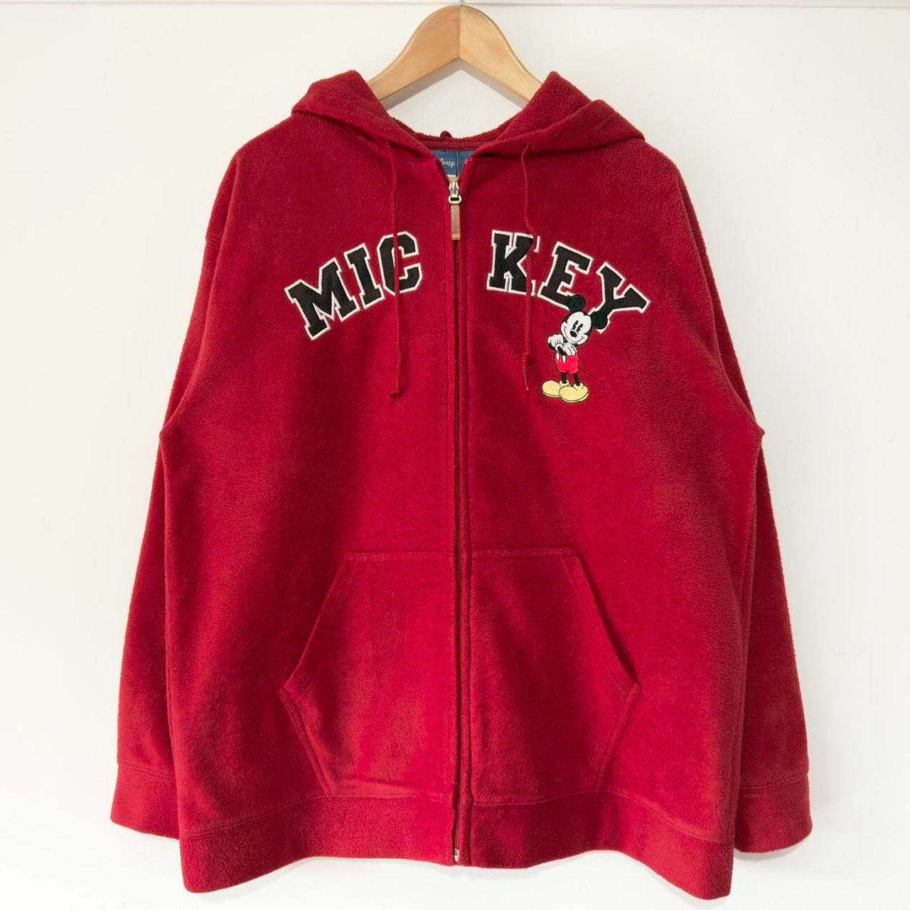Mickey Mouse Spell Out Hoodie (L)