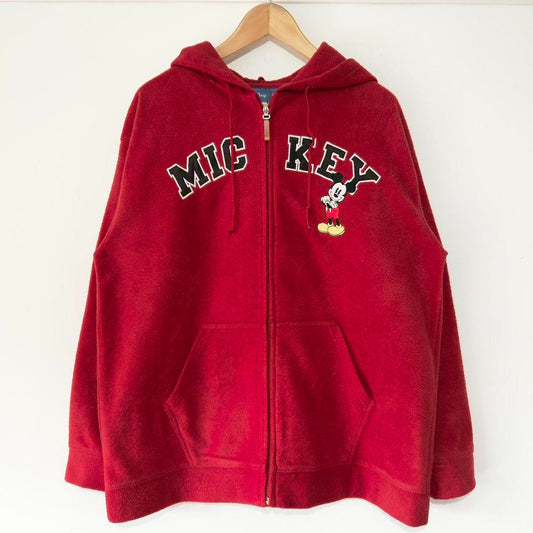 Mickey Mouse Spell Out Hoodie (L)