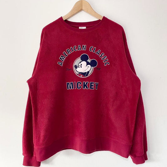 Vintage American Classic Mickey 2002 Fleece Sweatshirt (L)