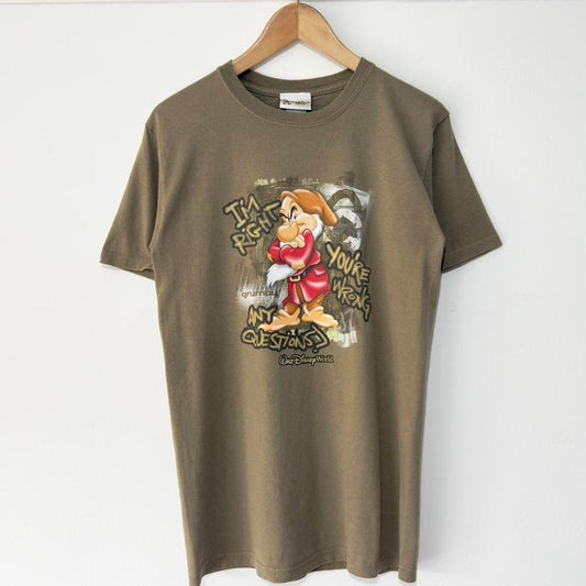 Vintage Grumpy Graffiti Disney World 00s T Shirt (S)