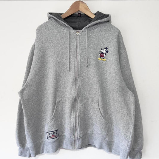 Vintage Mickey Mouse Embroidered 00s Hoodie (Boxy L)