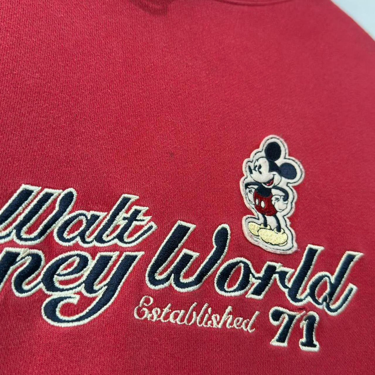 Vintage Walt Disney World Embroidered 00s Hoodie (L)