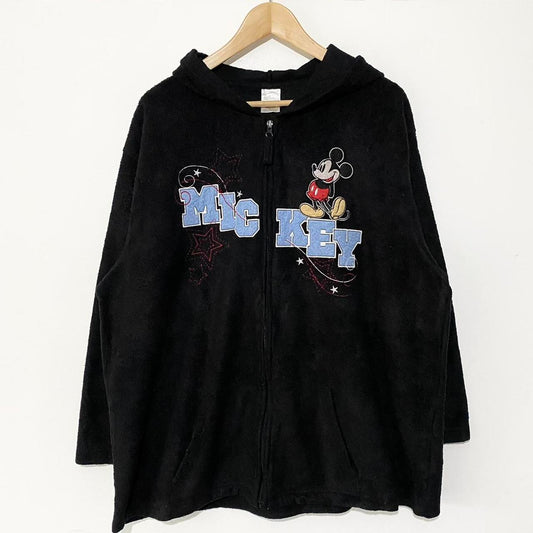 Disney Mickey Fleece Zip Up Hoodie (L)