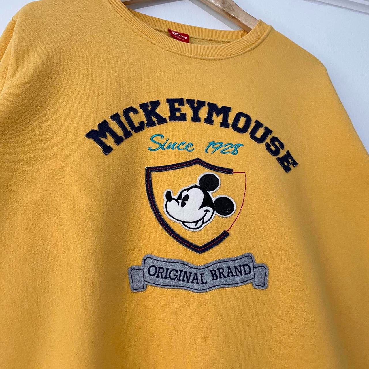 Mickey Mouse Original Brand Yellow Sweatshirt (M)