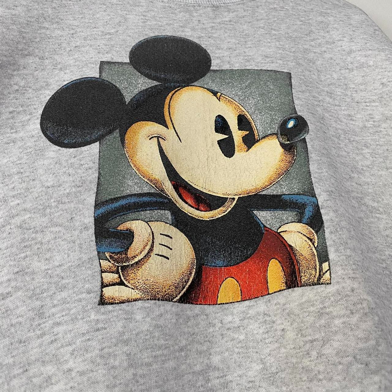 Vintage Mickey Grey 90s Sweatshirt (M)