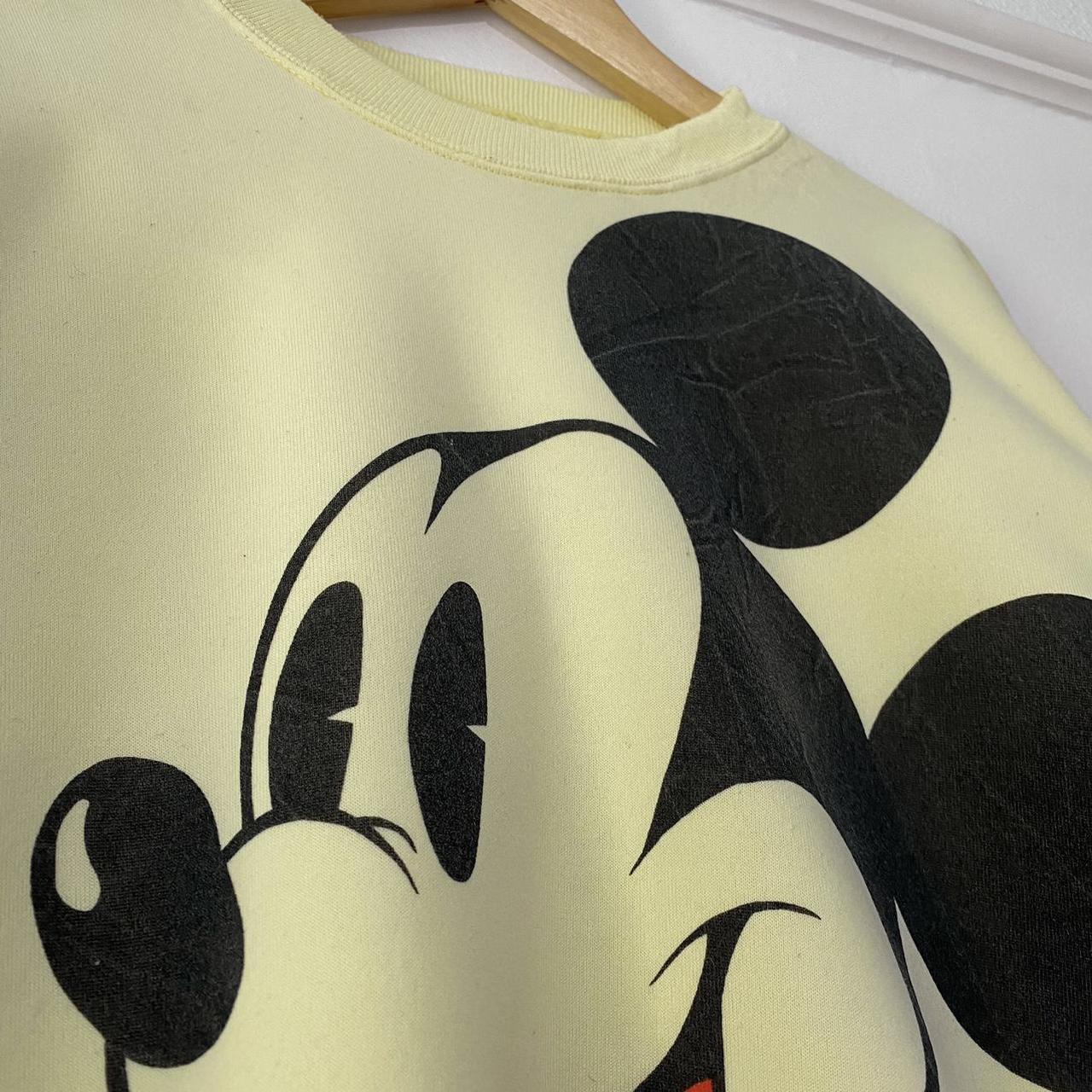 Vintage Mickey Mouse Yellow Sweatshirt (M)