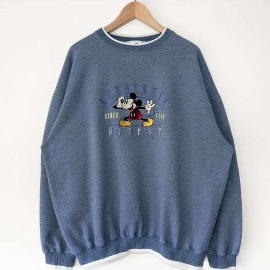 Vintage Mickey Mouse Embroidered 90s Sweatshirt (XXL)