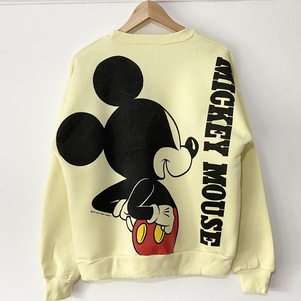 Vintage Mickey Mouse Yellow Sweatshirt (M)