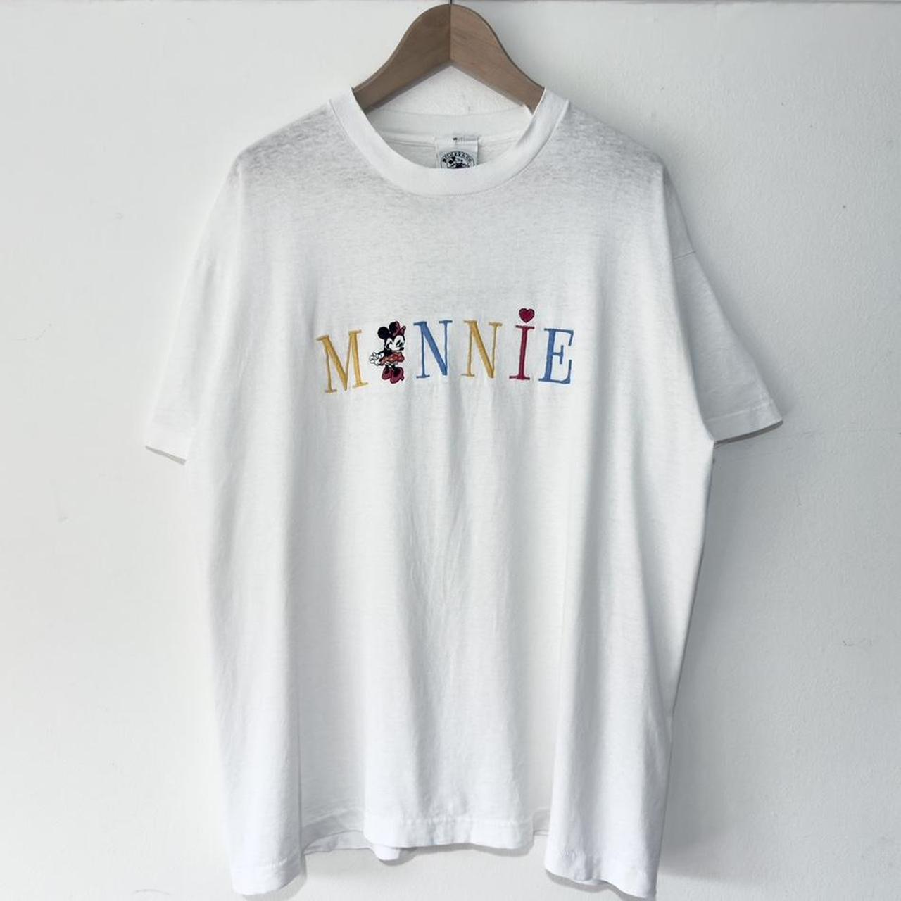 Vintage Minnie Embroidered 90s T Shirt (XL)