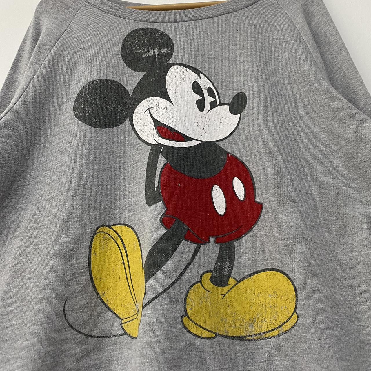 Mickey Mouse 28 Grey Lightweight Sweatshirt (M)