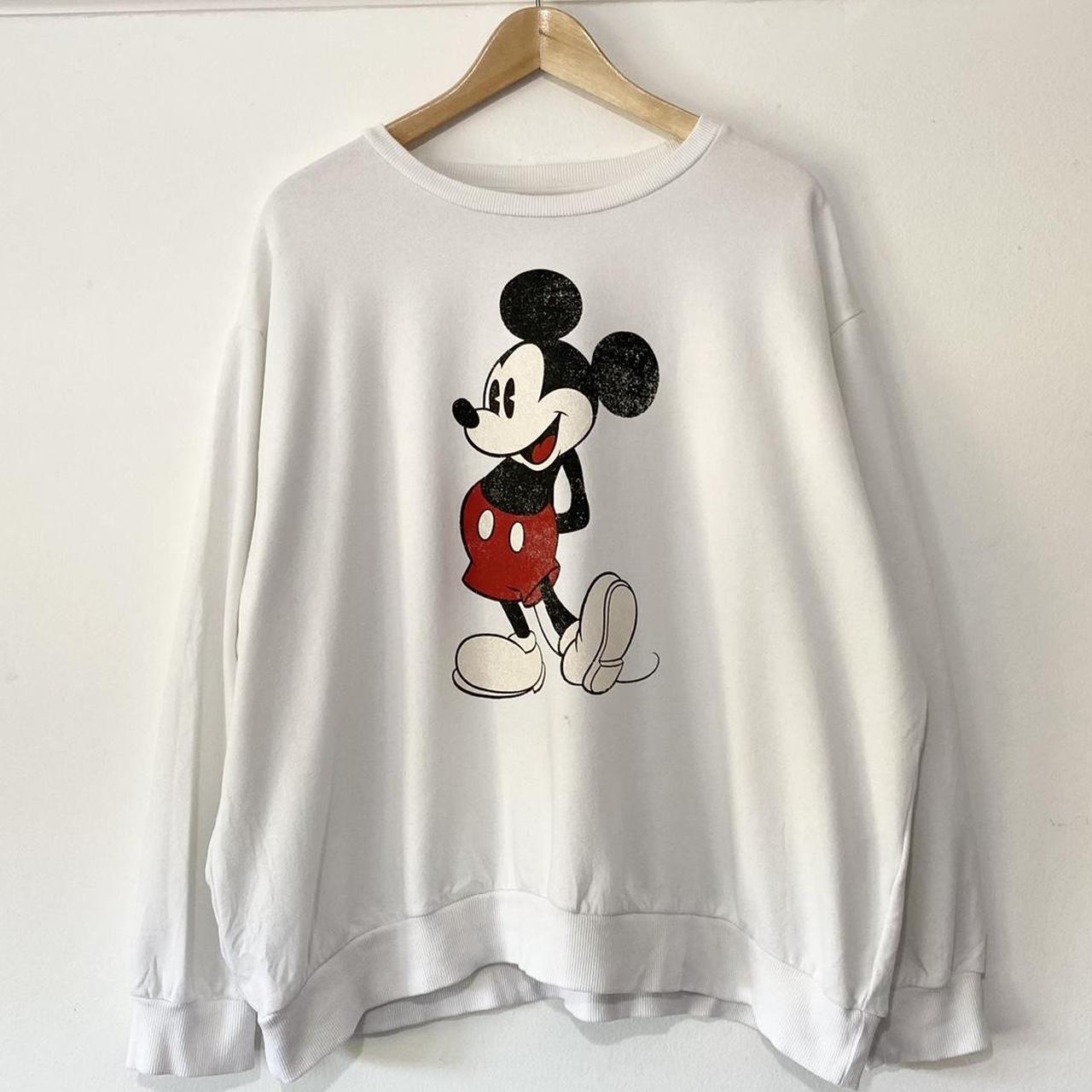 Mickey Mouse White Sweatshirt (Boxy XL)