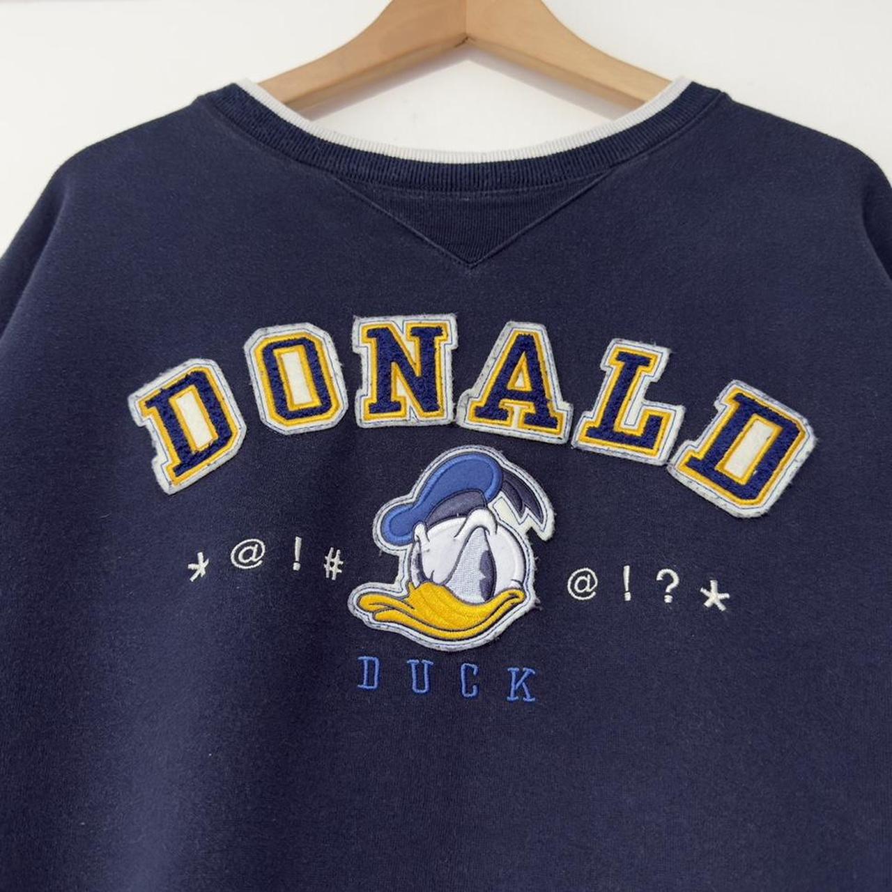 Vintage Donald Duck Spell Out 00s Sweatshirt (L)