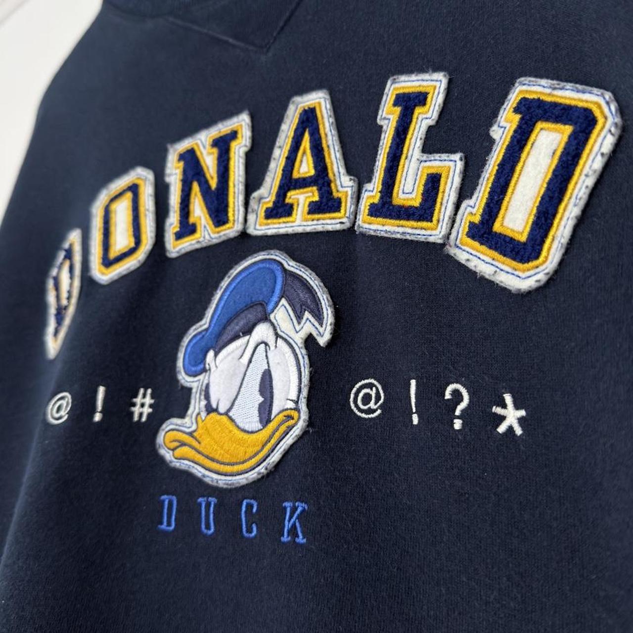 Vintage Donald Duck Spell Out 00s Sweatshirt (L)