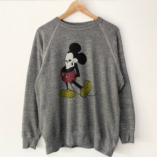 Vintage Mickey Mouse Skull Sweatshirt (M)