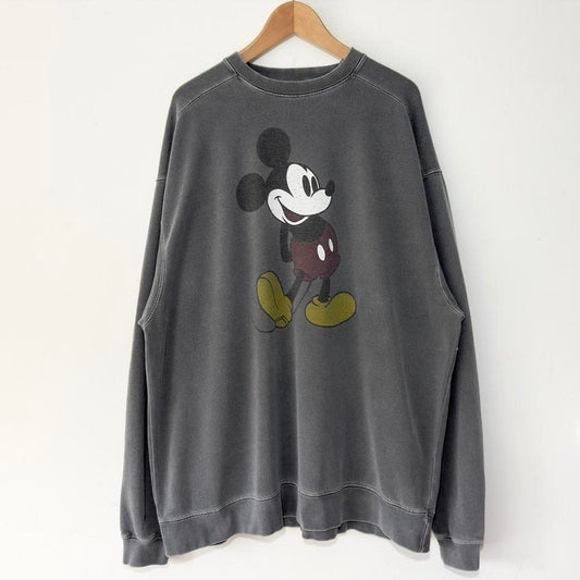 Vintage Mickey Mouse Grey 00s Sweatshirt (XXL)