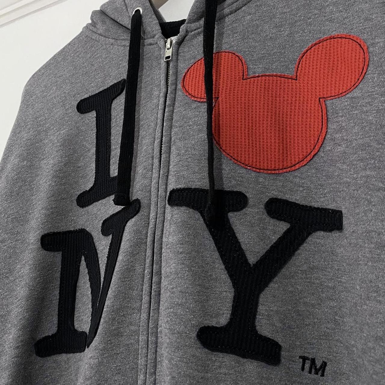 I Love New York Mickey Mouse Hoodie (L)