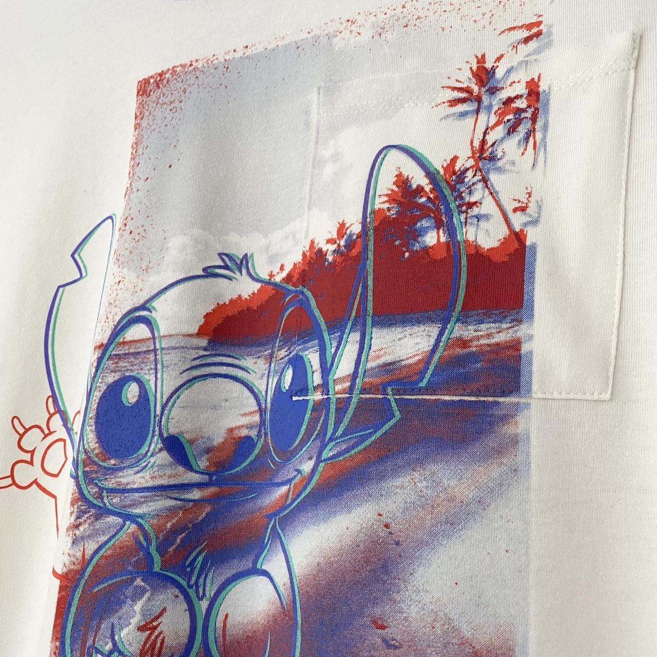 Disney Stitch Glitch T Shirt (S)