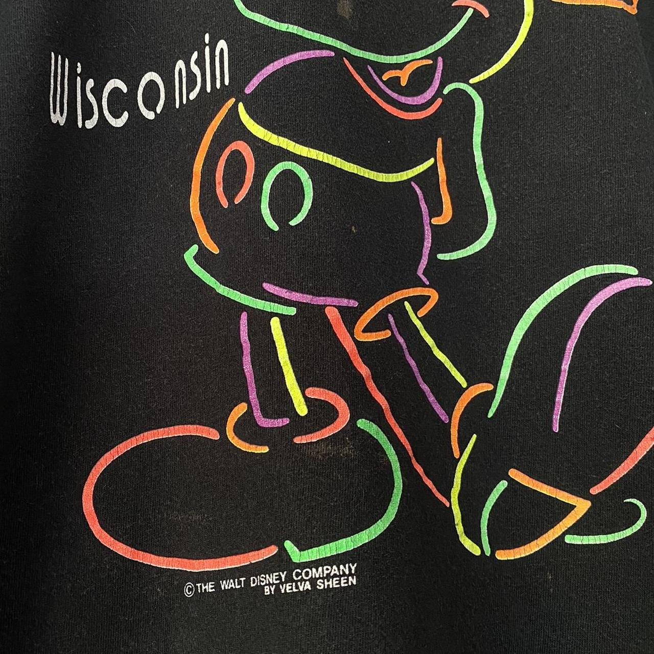 Vintage Mickey Mouse Wisconsin 90s T Shirt (XL)