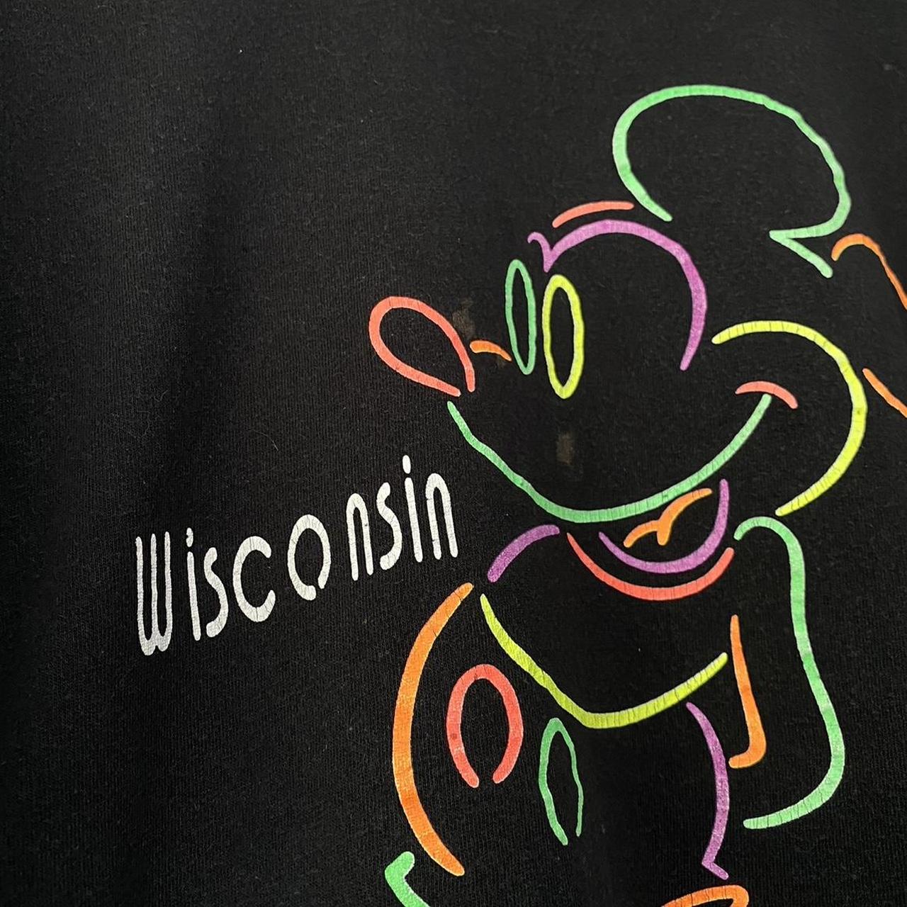 Vintage Mickey Mouse Wisconsin 90s T Shirt (XL)