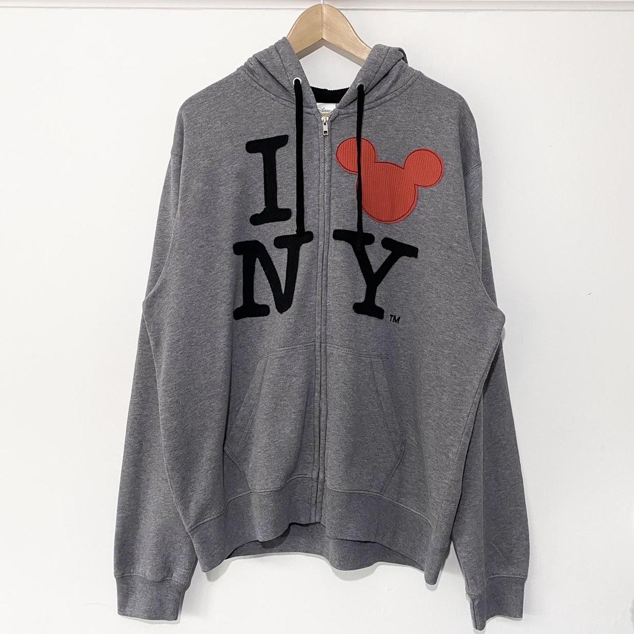 I Love New York Mickey Mouse Hoodie (L)