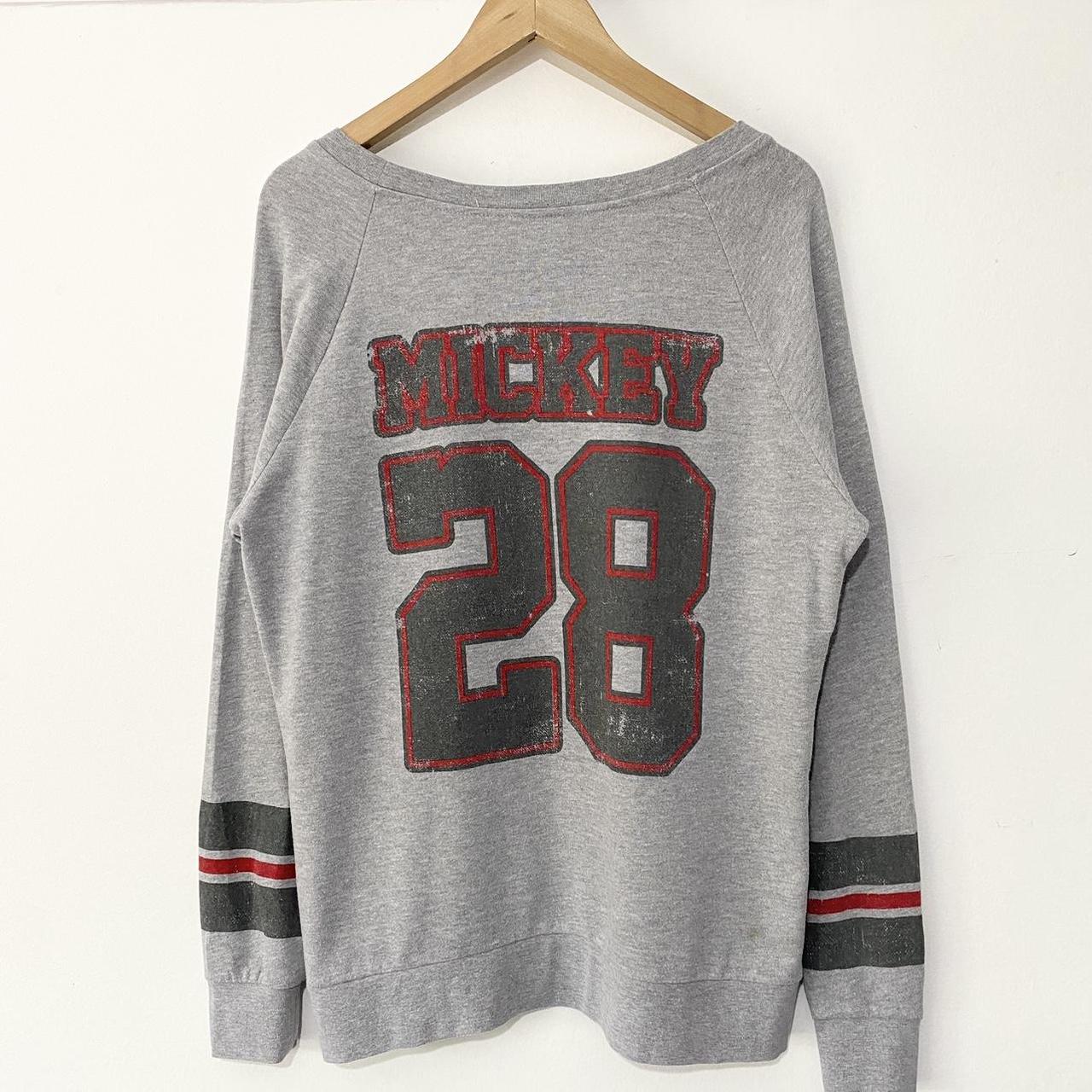 Mickey Mouse 28 Grey Lightweight Sweatshirt (M)