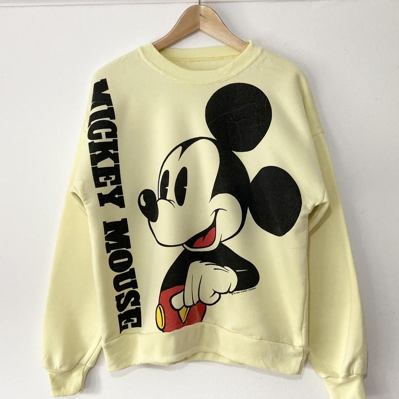 Vintage Mickey Mouse Yellow Sweatshirt (M)