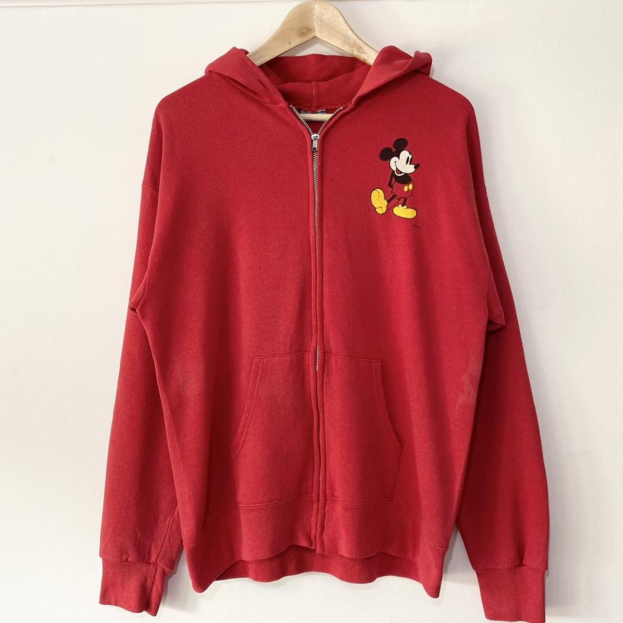 Vintage Mickey Mouse Zip Up 90s Hoodie (M)