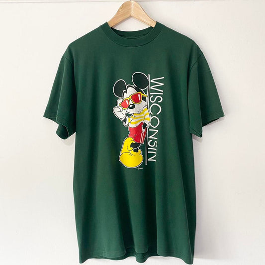 Vintage Mickey Mouse Wisconsin 90s T Shirt (L)