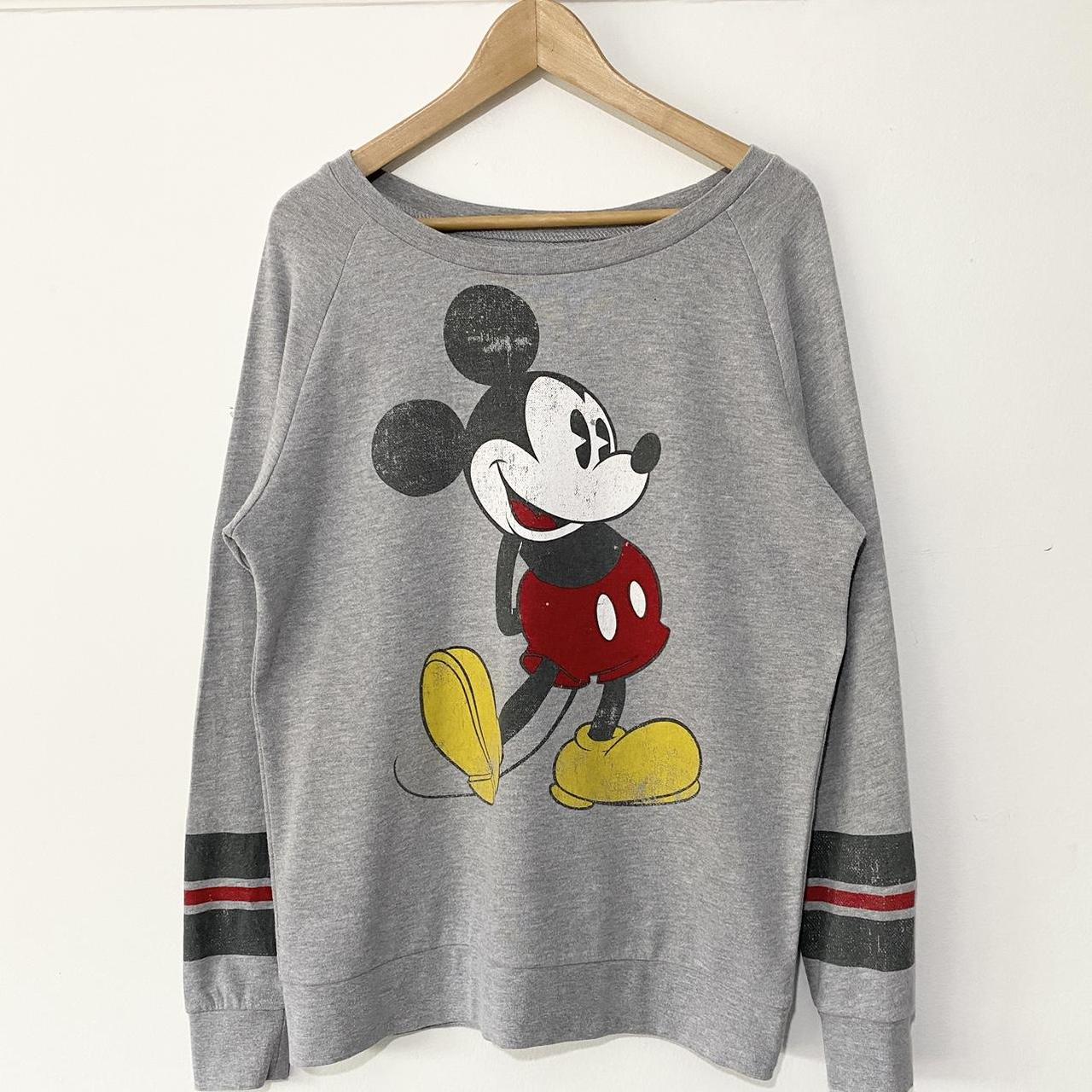 Mickey Mouse 28 Grey Lightweight Sweatshirt (M)