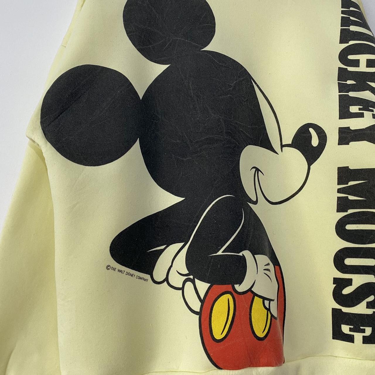 Vintage Mickey Mouse Yellow Sweatshirt (M)