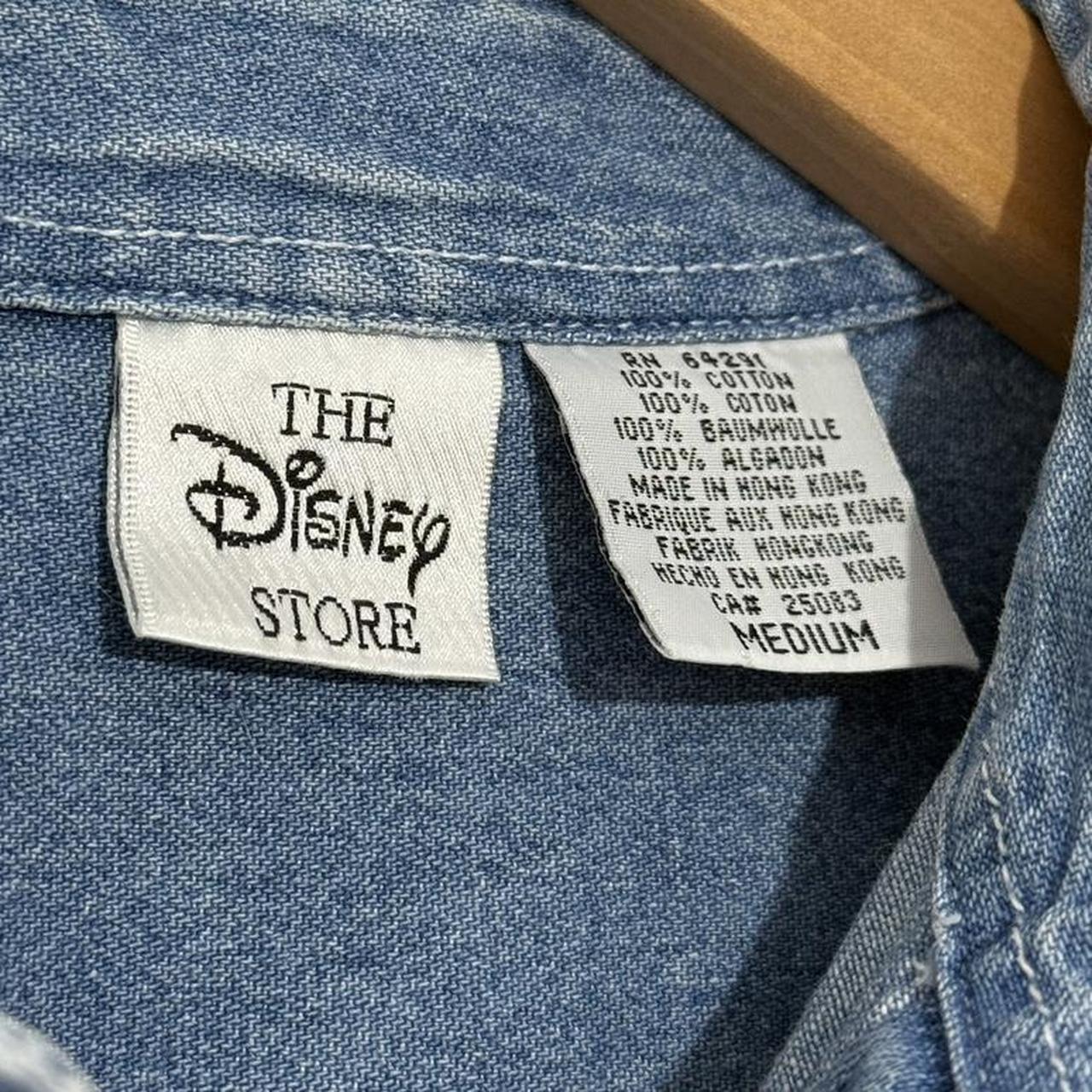 Vintage Dancing Mickey & Friends Embroidered 90s Denim Shirt (M)