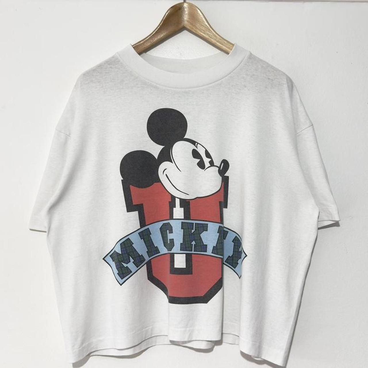 Vintage Mickey 90s Cropped T Shirt (Cropped XL)