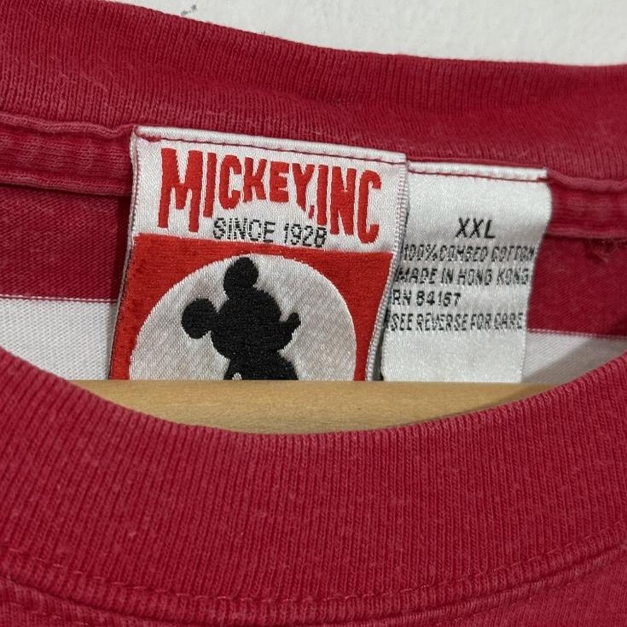 Vintage Mickey Striped 90s T Shirt (Tall L)