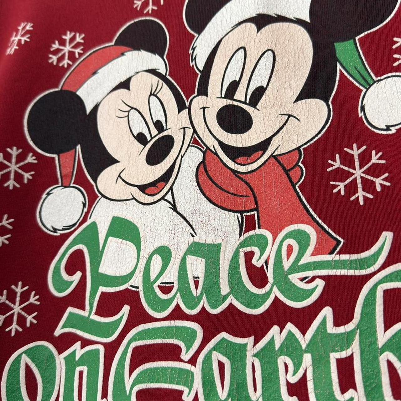 Vintage Mickey & Minnie Christmas Peace on Earth 90s Sweatshirt (L)