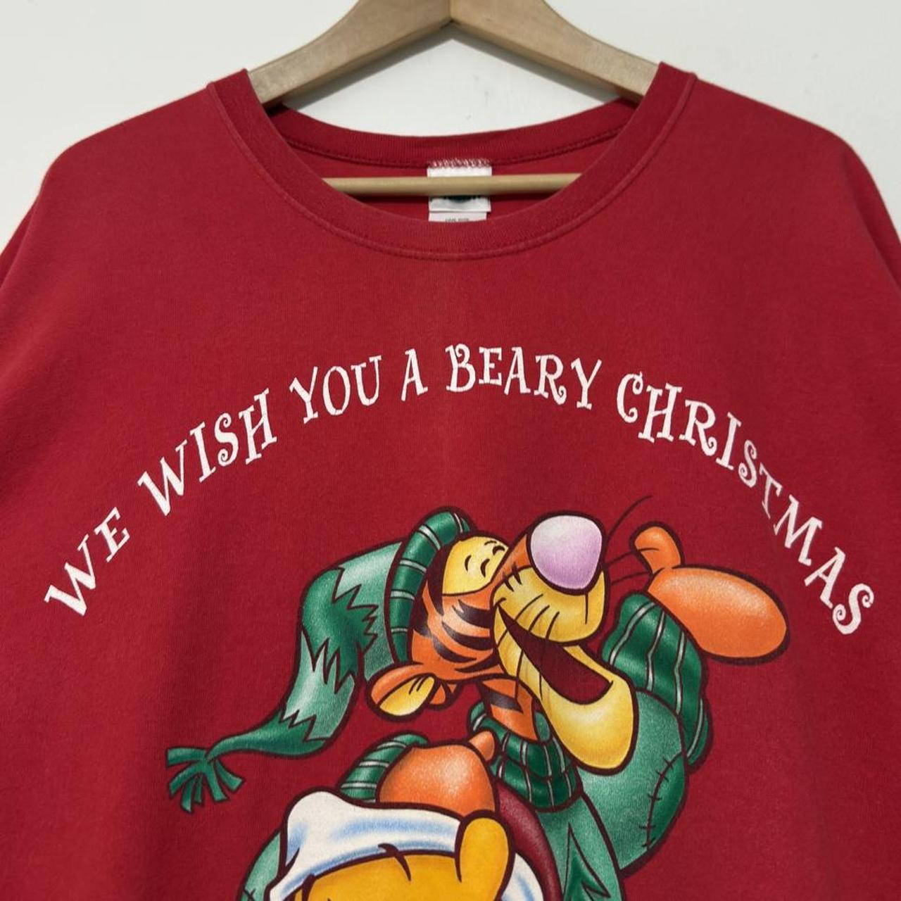 Vintage Pooh & Friends Christmas Carols 90s T Shirt (Long XXL)