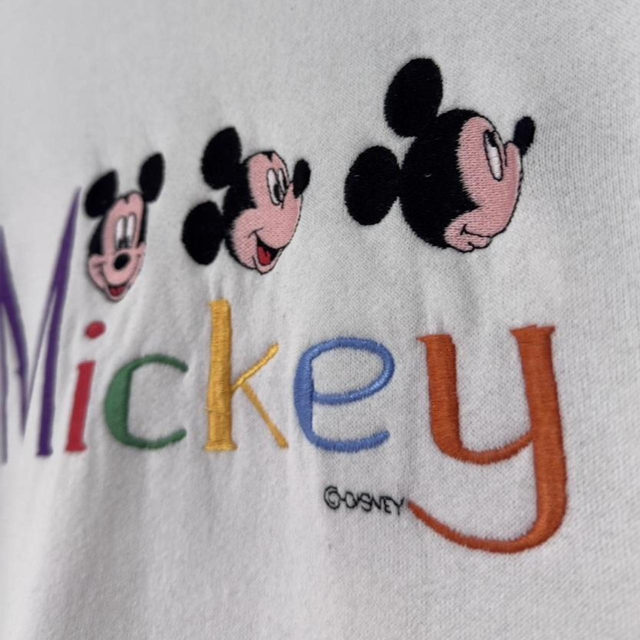 Vintage Mickey Spell Out 90s Sweatshirt (M)