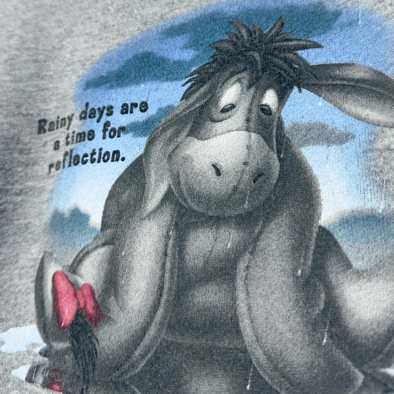 Vintage Eeyore Rainy Days Reflections 00s Sweatshirt (M)