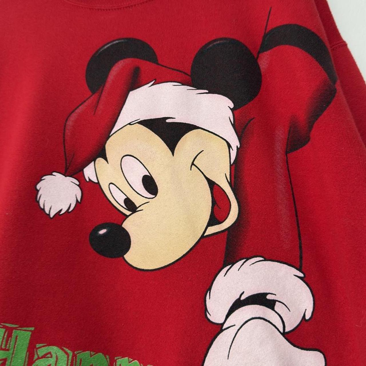 Vintage Santa Mickey Happy Holidays 90s Sweatshirt (L)