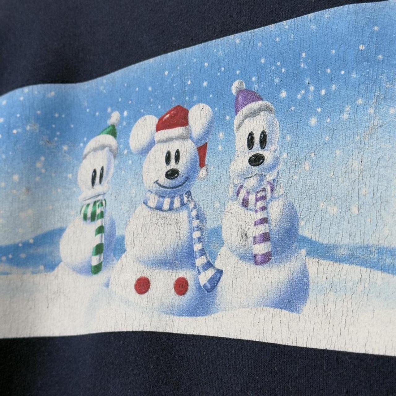 Vintage Donald, Mickey and Goofy Snowmen 00s Sweatshirt (S)