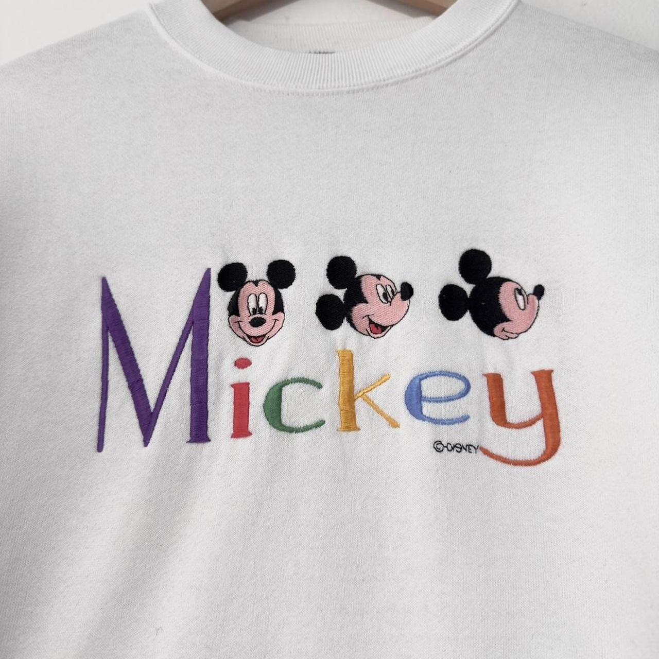 Vintage Mickey Spell Out 90s Sweatshirt (M)