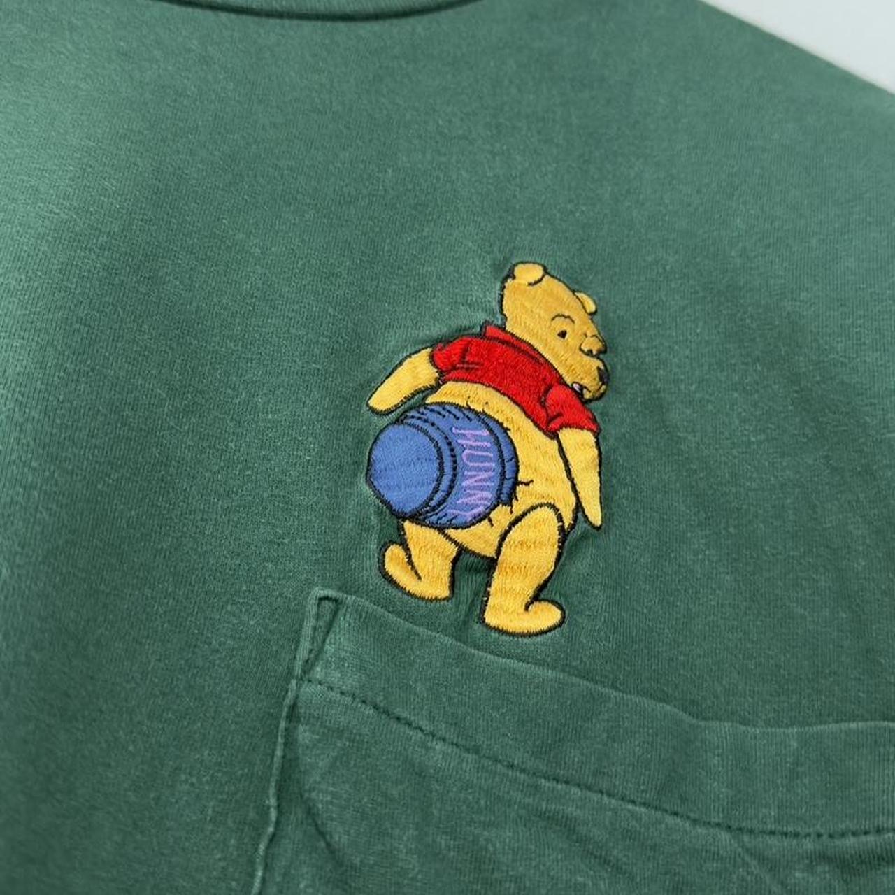 Vintage Pooh & Tigger Embroidered Pocket T Shirt (S)